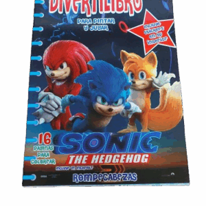 Libro Para Colorear Con Stickers Sonic