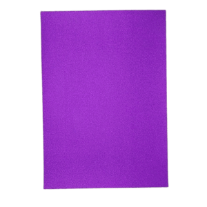 Cartulina Glitter Morada 50 x 77 cms