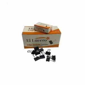Doble Clips 15 mm 12 Unidades El Lucero