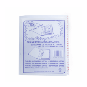 Separador Carta Alfabético JS