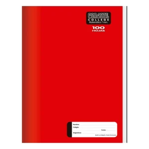 Cuaderno College 7 mm 100 Hojas Proarte