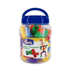 Juego Didáctico Tubos Conectores Frasco 40 Piezas Dactic