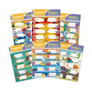 Etiquetas Escolares Variedades 10 Unidades Adetec